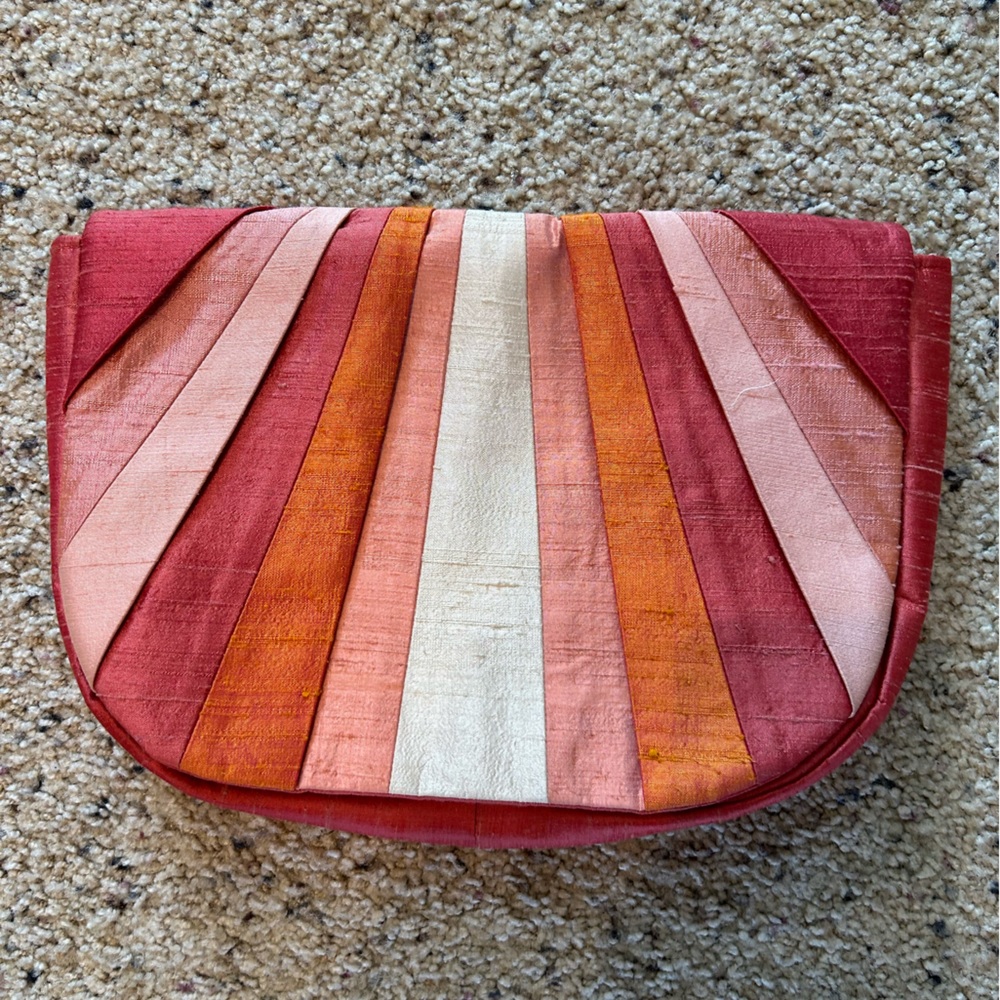 Multi colored clutch